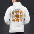 Coquette Teach Teacher Bows Thanksgiving Turkey Fall Autumn Men's Hoodie Back Print, gift for family, gift for coworker