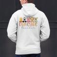 Daycare Teacher Animals Daycare Provider Back To School Men's Hoodie Back Print, gift for family, gift for coworker