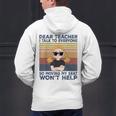 Dear Teacher I Talk To Everyone So Moving My Seat Won’t Help Men's Hoodie Back Print, gift for family, gift for coworker Dear Teacher I Talk To Everyone So Moving My Seat Won’t Help Men's Hoodie Back Print, gift for family, gift for coworker