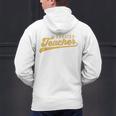 English Teacher Men Women Vintage Graphic English Teacher Men's Hoodie Back Print, English Teacher Hoodies, gift for family, gift for coworker