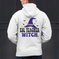 ESL Teacher Witch Halloween Matching Group Costume Men's Hoodie Back Print, Esl Teacher Hoodies, gift for family, gift for coworker