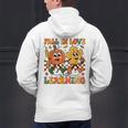 Fall In Love With Learning Thanksgiving Teacher Student Men's Hoodie Back Print, gift for family, gift for coworker Fall In Love With Learning Thanksgiving Teacher Student Men's Hoodie Back Print, gift for family, gift for coworker