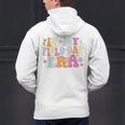 In My Field Day Era Teacher Kids Cute Groovy Field Day Men's Hoodie Back Print, Groovy Teacher Hoodies, gift for family, gift for coworker