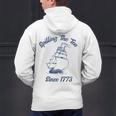 Fun 4th Of July Spilling The Tea Since 1773 History Teacher Men's Hoodie Back Print, History Teacher Hoodies, gift for family, gift for coworker