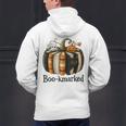 Fun Fall Book Lover Cute Teacher Student Halloween Men's Hoodie Back Print, gift for family, gift for coworker