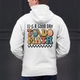 Good Day To Do Math Teacher Vintage Groovy Nerd Women Men Men's Hoodie Back Print, Groovy Teacher Hoodies, gift for family, gift for coworker