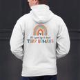 Good Day To Teach Tiny Humans Rainbow Teacher Men's Hoodie Back Print, gift for family, gift for coworker Good Day To Teach Tiny Humans Rainbow Teacher Men's Hoodie Back Print, gift for family, gift for coworker