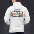 Happy Fri-Yay Friday Lovers Teacher Fri Yay Weekend Men's Hoodie Back Print, gift for family, gift for coworker