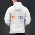 Happy Fri Yay Teacher Friday Saying Men's Hoodie Back Print, gift for family, gift for coworker Happy Fri Yay Teacher Friday Saying Men's Hoodie Back Print, gift for family, gift for coworker