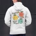 Happy To See Your Face Teacher Apple Men's Hoodie Back Print, gift for family, gift for coworker