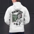 Haunted 67 Skeleton Math Teacher Halloween Costume Math Pun Men's Hoodie Back Print, gift for family, gift for coworker Haunted 67 Skeleton Math Teacher Halloween Costume Math Pun Men's Hoodie Back Print, gift for family, gift for coworker