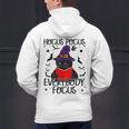 Hocus Pocus Everybody Focus Halloween Teacher For Men Women Men's Hoodie Back Print, gift for family, gift for coworker Hocus Pocus Everybody Focus Halloween Teacher For Men Women Men's Hoodie Back Print, gift for family, gift for coworker