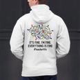 It's Fine I'm Fine Christmas Lights Teacher Xmas Men's Hoodie Back Print, gift for family, gift for coworker It's Fine I'm Fine Christmas Lights Teacher Xmas Men's Hoodie Back Print, gift for family, gift for coworker