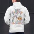 Kindergarten Boo Crew Halloween Floral Ghost Kinder Teacher Men's Hoodie Back Print, gift for family, gift for coworker Kindergarten Boo Crew Halloween Floral Ghost Kinder Teacher Men's Hoodie Back Print, gift for family, gift for coworker
