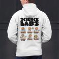 Labrador Retriever Science Labs Dog Lover Teacher Men's Hoodie Back Print, Science Teacher Hoodies, gift for family, gift for coworker