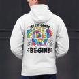 Let The Games Field Day Begin Tie Dye Adults Teacher Kids Men's Hoodie Back Print, gift for family, gift for coworker Let The Games Field Day Begin Tie Dye Adults Teacher Kids Men's Hoodie Back Print, gift for family, gift for coworker