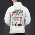 Love Job For Little Reasons Daycare Teacher Graphic Men's Hoodie Back Print, gift for family, gift for coworker Love Job For Little Reasons Daycare Teacher Graphic Men's Hoodie Back Print, gift for family, gift for coworker
