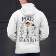 Mad Scientist Shirt Kids Boys Youth Science Teacher Men's Hoodie Back Print, Science Teacher Hoodies, gift for family, gift for coworker