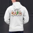 Very Merry Teacher Christmas Goose Silly Holiday Party Men's Hoodie Back Print, gift for family, gift for coworker