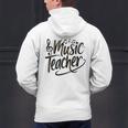 Music Teacher For Women Elementary First Day Of School Men's Hoodie Back Print, gift for family, gift for coworker
