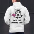 Nerdy Hey You Dropped This Brain Math Teacher Men's Hoodie Back Print, gift for family, gift for coworker Nerdy Hey You Dropped This Brain Math Teacher Men's Hoodie Back Print, gift for family, gift for coworker