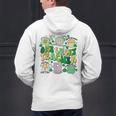 One Lucky Teacher St Patrick's Day Irish Teacher Lucky Era Men's Hoodie Back Print, gift for family, gift for coworker