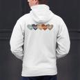 Paraprofessional Teacher Hearts Back To School Teach Rainbow Men Women Kids Men's Hoodie Back Print, gift for family, gift for coworker