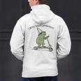 Pre K Grade Teacher Frog Back To School Preschool Men's Hoodie Back Print, gift for family, gift for coworker