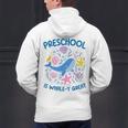 Preschool Is Whale-y Great Preschool Teacher Men's Hoodie Back Print, gift for family, gift for coworker Preschool Is Whale-y Great Preschool Teacher Men's Hoodie Back Print, gift for family, gift for coworker