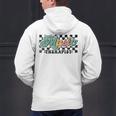 Retro Checkered Music Therapist Squad Music Therapy Teacher For Men Women Men's Hoodie Back Print, gift for family, gift for coworker Retro Checkered Music Therapist Squad Music Therapy Teacher For Men Women Men's Hoodie Back Print, gift for family, gift for coworker
