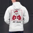 Retro All Done Christmas Special Ed Teacher Team Santa Women Men's Hoodie Back Print, gift for family, gift for coworker