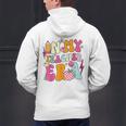 Retro Groovy In My Teaching Era Best Teacher Appreciation Men's Hoodie Back Print, Groovy Teacher Hoodies, gift for family, gift for coworker