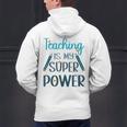 Retro Groovy Teaching Is My Super Power Teacher's Present Men Women Men's Hoodie Back Print, gift for family, gift for coworker Retro Groovy Teaching Is My Super Power Teacher's Present Men Women Men's Hoodie Back Print, gift for family, gift for coworker
