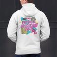 Retro Physical Education Vibes Gym Teacher Phys Ed Teacher Men's Hoodie Back Print, gift for family, gift for coworker