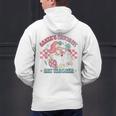 Retro Pink Christmas Santa's Favorite Art Teacher Artist Men's Hoodie Back Print, gift for family, gift for coworker