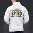 Retro SPED Teacher Pencil Lightning Bolt Back To School Men's Hoodie Back Print, gift for family, gift for coworker Retro SPED Teacher Pencil Lightning Bolt Back To School Men's Hoodie Back Print, gift for family, gift for coworker