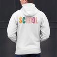 School Psychologist Rainbow Psychology Teacher Men's Hoodie Back Print, gift for family, gift for coworker