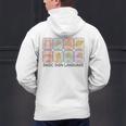 Basic Sign Language Speech Pathology Aac Sped Teacher Men's Hoodie Back Print, gift for family, gift for coworker Basic Sign Language Speech Pathology Aac Sped Teacher Men's Hoodie Back Print, gift for family, gift for coworker