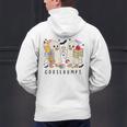 Silly Goose Spooky Teacher Halloween Cute Goosebumps Men's Hoodie Back Print, gift for family, gift for coworker