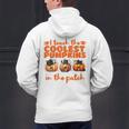 I Teach The Cutest Pumpkins Halloween Teacher Cat Lover Men's Hoodie Back Print, gift for family, gift for coworker