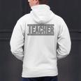 Teacher Checkered Racing Teacher Appreciation Men Women Men's Hoodie Back Print, gift for family, gift for coworker Teacher Checkered Racing Teacher Appreciation Men Women Men's Hoodie Back Print, gift for family, gift for coworker