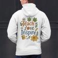 Teacher Inspire Love Men's Hoodie Back Print, gift for family, gift for coworker Teacher Inspire Love Men's Hoodie Back Print, gift for family, gift for coworker