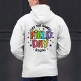 Teacher Student Field Day Let The Games Begin Field Day Men's Hoodie Back Print, gift for family, gift for coworker