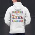 Teaching Future Leaders Otter Back To School Teacher Men's Hoodie Back Print, Future Teacher Hoodies, gift for family, gift for coworker