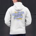 TEACHING IS MY SUPER POWER Teacher Appreciation Men's Hoodie Back Print, Super Teacher Hoodies, gift for family, gift for coworker TEACHING IS MY SUPER POWER Teacher Appreciation Men's Hoodie Back Print, Super Teacher Hoodies, gift for family, gift for coworker