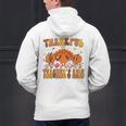 Thankful Teacher's Aide Thanksgiving Autumn Fall Women Men Men's Hoodie Back Print, gift for family, gift for coworker