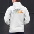 Vintage Play Is Learning Back To School Toddler Teacher Men's Hoodie Back Print, gift for family, gift for coworker Vintage Play Is Learning Back To School Toddler Teacher Men's Hoodie Back Print, gift for family, gift for coworker