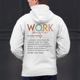 Vintage Work Bestie Definition Teachers Nurses Boss Women Men's Hoodie Back Print, gift for family, gift for coworker