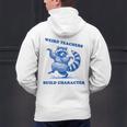 Weird Teachers Build Character Shirt Raccoon Dancing Men's Hoodie Back Print, gift for family, gift for coworker Weird Teachers Build Character Shirt Raccoon Dancing Men's Hoodie Back Print, gift for family, gift for coworker
