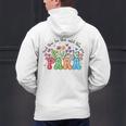 Wildflower Para Floral Paraprofessional Paraeducator Teacher Men's Hoodie Back Print, gift for family, gift for coworker